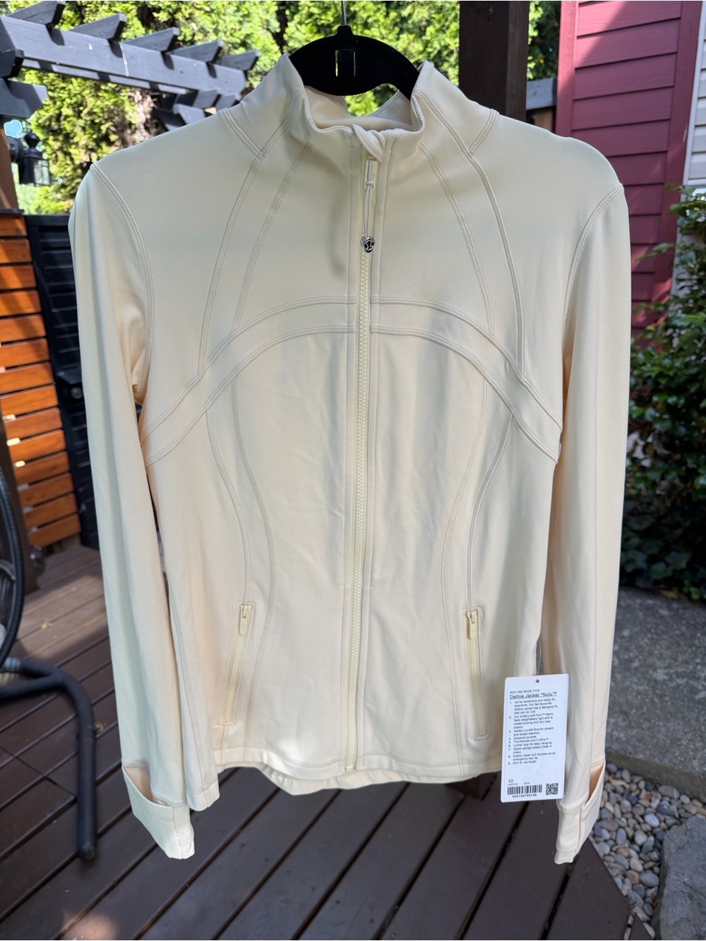 Lululemon Define Jacket in Butter Cream Yellow